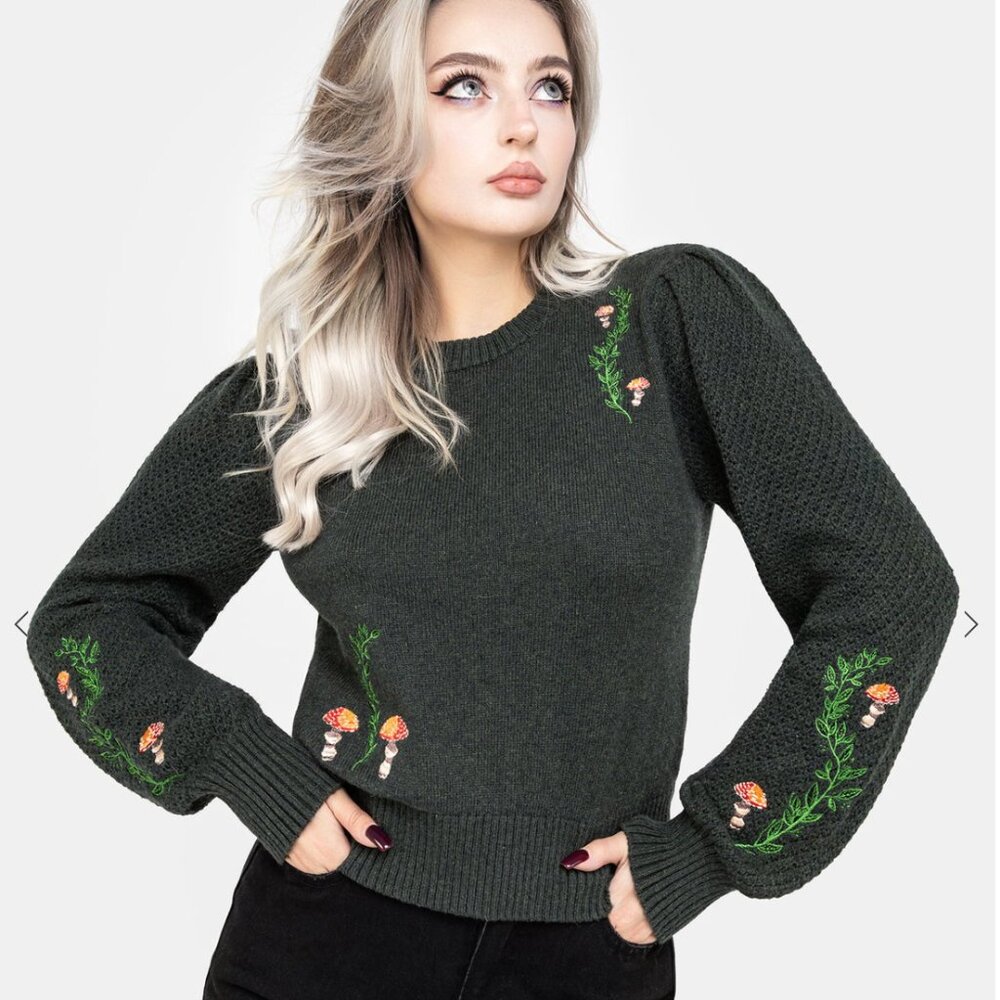 Fable Embroidered Sweater, Size Medium, NWOT